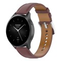 For Xiaomi Watch 2 22mm Genuine Leather Watch Band(Dark Brown)