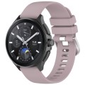 For Xiaomi Watch 2 Liquid Glossy Silver Buckle Silicone Watch Band(Purple)