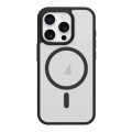For iPhone 14 Pro Metal Button Skin Feel Matte MagSafe Shockproof Phone Case(Black)