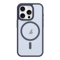 For iPhone 13 Pro Metal Button Skin Feel Matte MagSafe Shockproof Phone Case(Lavender Grey)