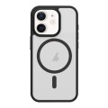 For iPhone 11 Metal Button Skin Feel Matte MagSafe Shockproof Phone Case(Black)