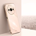 For Xiaomi Redmi A3 XINLI Straight 6D Plating Gold Edge TPU Phone Case(Pink)