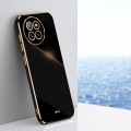 For Xiaomi Civi 4 Pro XINLI Straight 6D Plating Gold Edge TPU Phone Case(Black)