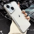 For iPhone 15 Blade Electroplating Frosted TPU Phone Case(Silver)