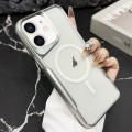 For iPhone 11 Blade Electroplating Frosted MagSafe Magnetic Phone Case(Silver)