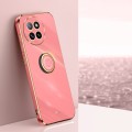 For Xiaomi Civi 4 Pro XINLI Straight 6D Plating Gold Edge TPU Shockproof Case with Ring Holder(Hawth