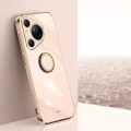 For Huawei Pura 70 Pro / Pura 70 Pro+ XINLI Straight 6D Plating Gold Edge TPU Shockproof Case with R
