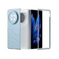 For vivo X Fold3 PC Frosted Texture Diamond Paint Shockproof Phone Case(Ice Blue)