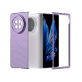 For vivo X Fold3 PC Frosted Texture Diamond Paint Shockproof Phone Case(Purple)