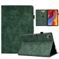 For Lenovo Tab M11 / Xiaoxin Pad 11 2024 Smile Embossed Smart Leather Tablet Case(Green)