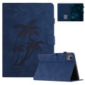 For Lenovo Tab M11/Xiaoxin Pad 11 2024 Coconut Tree Embossed Smart Leather Tablet Case(Blue)