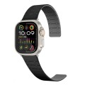For Apple Watch Series 9 41mm Two Color Loop Magnetic Silicone Watch Band(Black+Grey)
