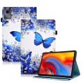 For Lenovo Tab M11 / Xiaoxin Pad 11 2024 Colored Drawing Stitching Elastic Band Smart Leather Tablet