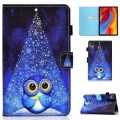 For Lenovo Tab M11 / Xiaoxin Pad 11 2024 Colored Drawing Stitching Smart Leather Tablet Case(Night S