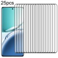 For OPPO A3 Pro 5G 25pcs 3D Curved Edge Full Screen Tempered Glass Film