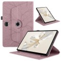 For Honor Pad 9 Tree Life Embossed Rotation Leather Tablet Case(Rose Gold)
