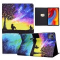 For Lenovo Tab M11 / Xiaoxin Pad 11 2024 Electric Pressed Colored Drawing Smart Leather Tablet Case(