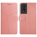 For TCL 50 SE/40 NxtPaper 4G Y-shaped Pattern Flip Leather Phone Case(Pink)