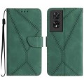 For TCL 50 SE/40 NxtPaper 4G Stitching Embossed Leather Phone Case(Green)