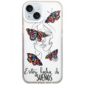 For iPhone 15 Plus Colorful Painting TPU + PC Phone Case(Butterflies)