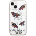 For iPhone 14 Plus Colorful Painting TPU + PC Phone Case(Butterflies)