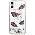 For iPhone 12 Colorful Painting TPU + PC Phone Case(Butterflies)