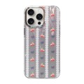 For iPhone 15 Pro Max Cooling Flash Feather TPU + PC Phone Case(Cherry)