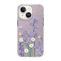 For iPhone 14 Cooling Flash Feather TPU + PC Phone Case(Daisy)