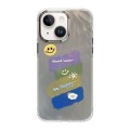 For iPhone 14 Cooling Flash Feather TPU + PC Phone Case(Little Smile)