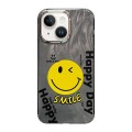 For iPhone 14 Cooling Flash Feather TPU + PC Phone Case(Big Smile)