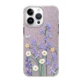 For iPhone 14 Pro Cooling Flash Feather TPU + PC Phone Case(Daisy)