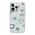 For iPhone 14 Pro Max Cooling Flash Feather TPU + PC Phone Case(Love Heart)
