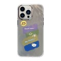 For iPhone 13 Pro Max Cooling Flash Feather TPU + PC Phone Case(Little Smile)