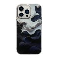For iPhone 13 Pro Cooling Flash Feather TPU + PC Phone Case(Wave Ink)
