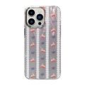 For iPhone 13 Pro Cooling Flash Feather TPU + PC Phone Case(Cherry)