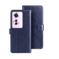 For OPPO Reno11 F 5G idewei Crazy Horse Texture Leather Phone Case(Blue)