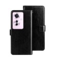 For OPPO Reno11 F 5G idewei Crazy Horse Texture Leather Phone Case(Black)