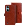 For ZTE Blade A33S idewei Crazy Horse Texture Leather Phone Case(Brown)