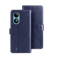 For ZTE Blade A33S idewei Crazy Horse Texture Leather Phone Case(Blue)