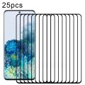 For Samsung Galaxy S20+ 25pcs Full Glue 9H HD 3D Curved Edge Tempered Glass Film