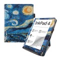 For Pocketbook InkPad Color 2 / 3 Painted Calfskin Smart Leather Tablet Case(Starry Sky)