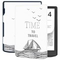 For Pocketbook InkPad 4 / Color2 /3 /PB743 Painted Retro Skin-feel Leather Smart Tablet Case(Time Tr