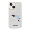 For iPhone 15 Cartoon Film Craft Hard PC Phone Case(Lie Flat)