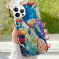 For iPhone 15 Pro Varnishing Water Stick PC Phone Case(Cactus Spines)