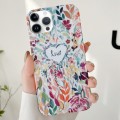 For iPhone 15 Pro Varnishing Water Stick PC Phone Case(Love)