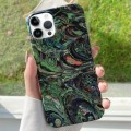 For iPhone 15 Pro Max Varnishing Water Stick PC Phone Case(Watercolor)