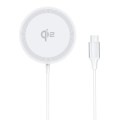 DUZZONA W18 15W Qi2 MagSafe Magnetic Suction Wireless Charger(White)