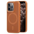 For iPhone 11 Pro Max MagSafe Magnetic Heat Dissipation Phone Case(Brown)