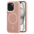 For iPhone 15 Plus MagSafe Magnetic Heat Dissipation Phone Case(Pink)