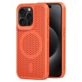 For iPhone 15 Pro MagSafe Magnetic Heat Dissipation Phone Case(Orange)